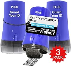 Guard Your ID Confidential Security Roller Set Advanced 2.0 for Identity Theft Protection Redacting (Regular 3-Pack, Blu