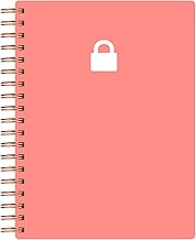 Nokingo Spiral Password Book with Alphabetical Tabs - 5x7 inch Alphabetized Password Book with A-Z Tabs for Internet Log