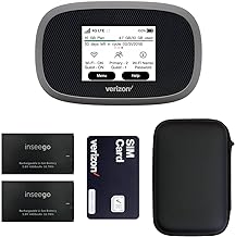 Verizon Wireless Jetpack Inseego MiFi 8800L | Free VPN Mobile Hotspot for Travel | 4G Mobile Portable WiFi | Unlocked Gl