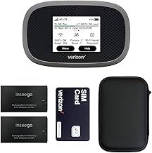 Verizon Wireless Jetpack Inseego MiFi 8800L | Free VPN Mobile Hotspot for Travel | 4G Mobile Portable WiFi | Unlocked Gl